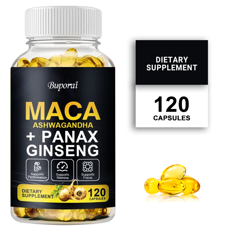 Ginger Tea - ホルモンバランス、持久力、気分の改善と集中力をサポートするマカ、オタネニンジン、アシュワガンダエキスサプリメント