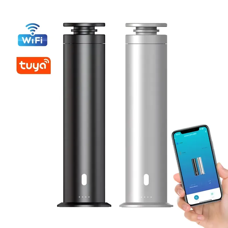 Essential Oils - 2026WiFiアプリ対応スマートアロマセラピーマシン、タイマー付きエッセンシャルオイルディフューザー、水不足時自動オフ機能搭載