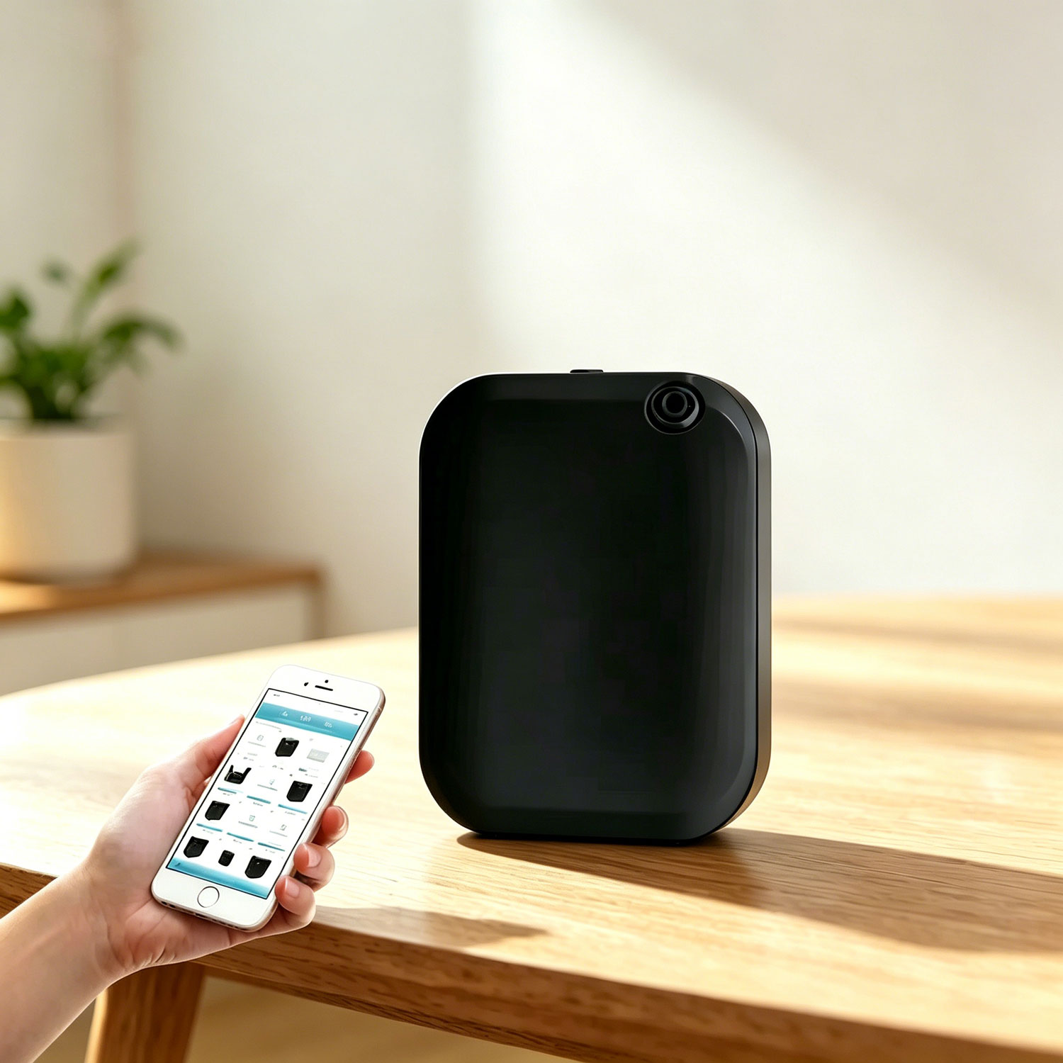 Lavender Oil - スマートアロマセラピーマシン エッセンシャルオイルディフューザー Bluetooth制御 タイミング機能付き 空気清浄 水を使わないアロマディフューザー