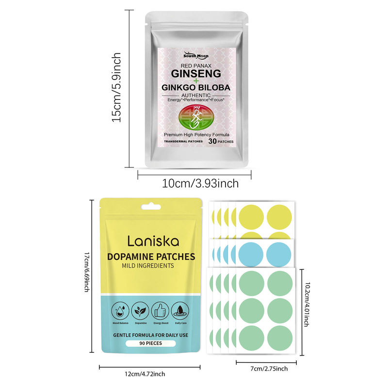 120個入り ドーパミンパッチ＆高麗人参・イチョウ葉配合の経 - Ginger Tea のレビューと価格