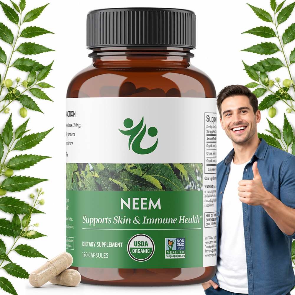 ニーム葉カプセル - 肌、免疫、肝臓の健康、デトックスのため - Herbal Supplement のレビューと価格
